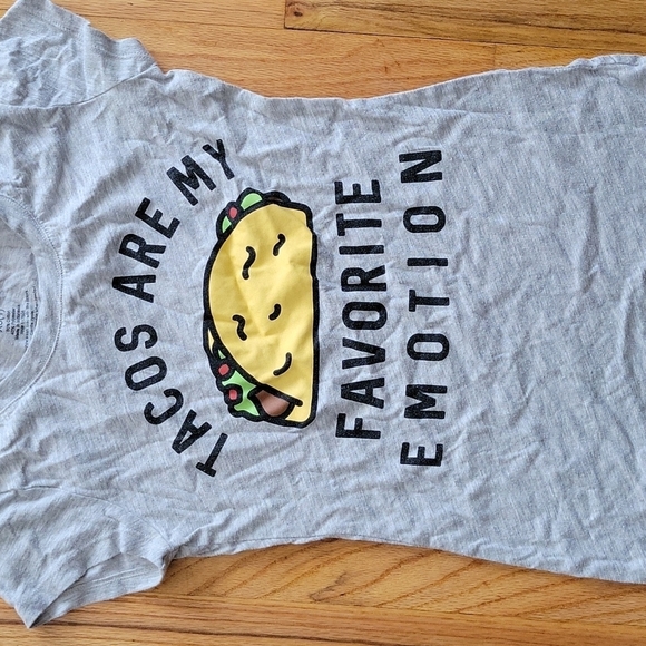 Wound Up Tacos Are My Favorite Emotion Top SZ XS - Picture 2 of 4
